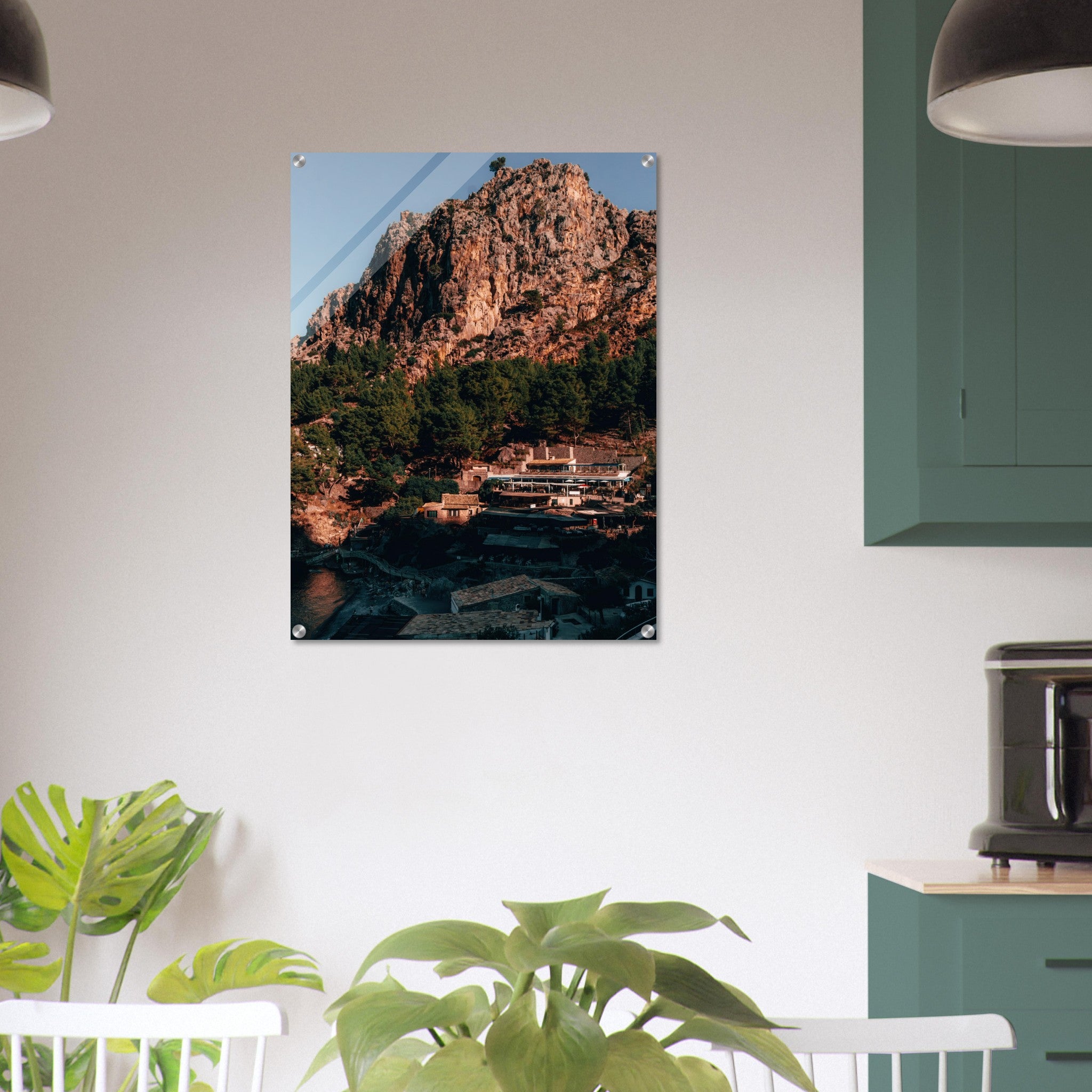 Mallorca's Hidden Corner: Cliffs in the Sunset | Acrylic Print