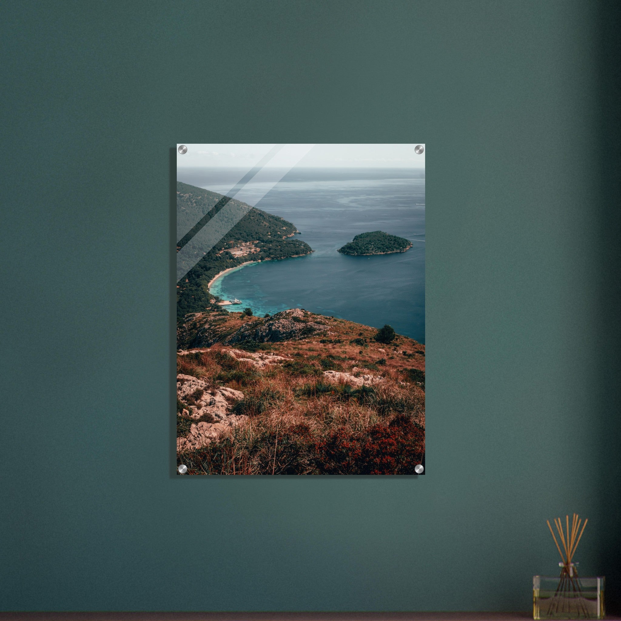 Mallorca's Natural Allure: Between Hill and Sea | Acrylic Print