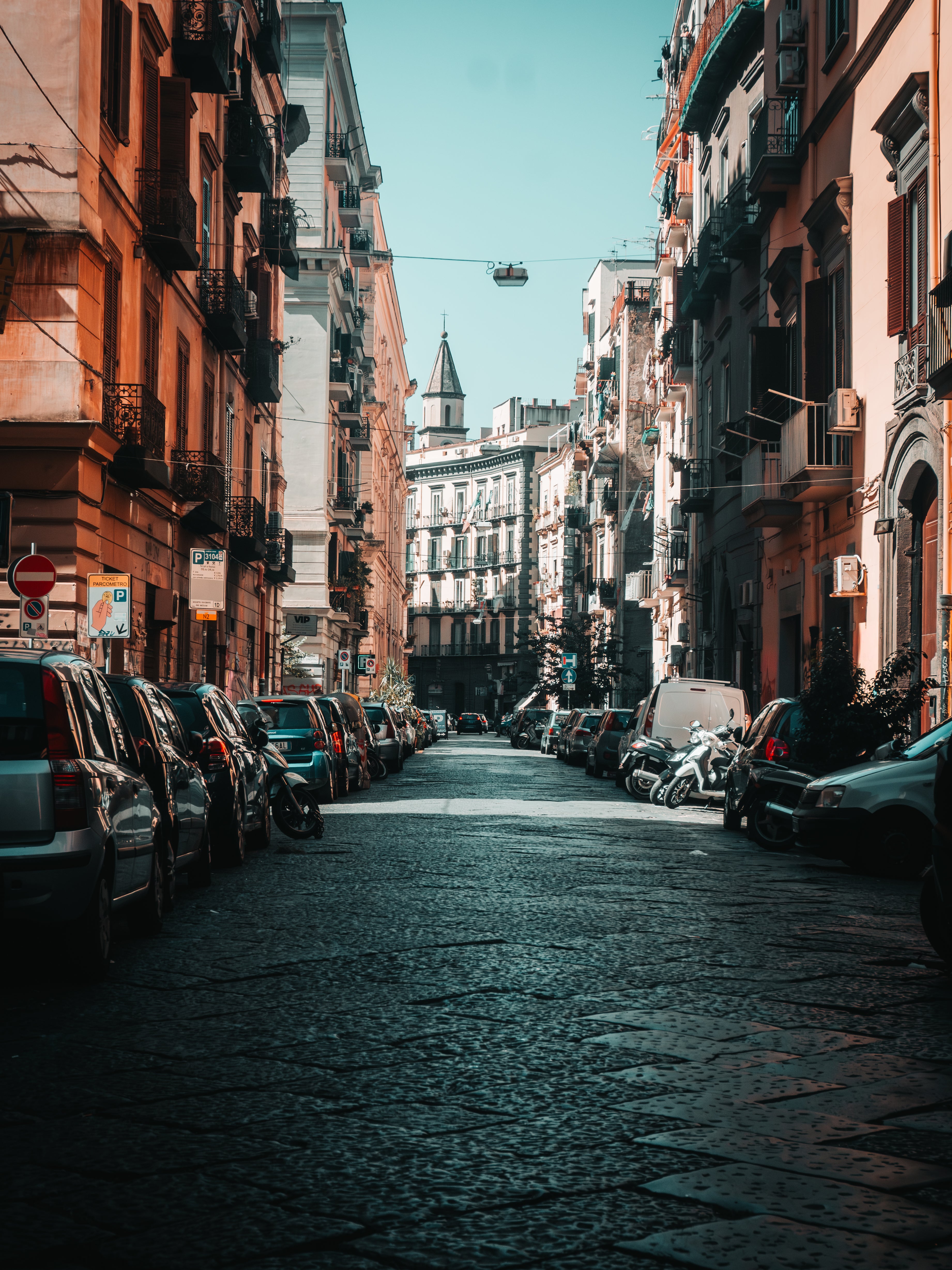 Charming Streets of Naples, Italy: Urban Snapshot | Poster