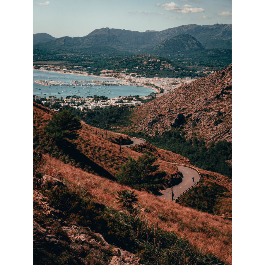 Scenic Route: Mallorca's Mountain Pass to the Sea | Acrylic Print