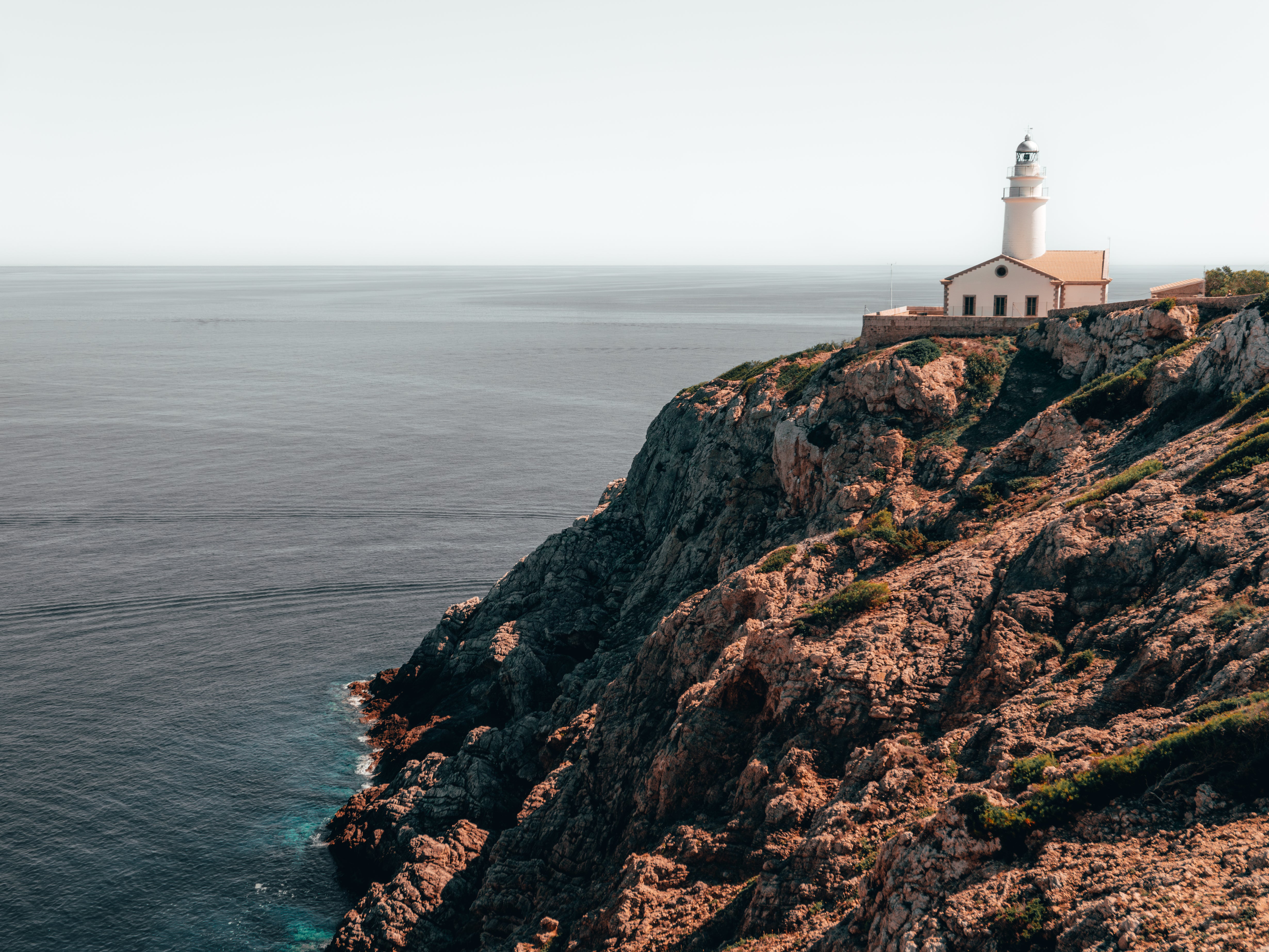 Mallorca's Coastal Beacon: The Capdepera Lighthouse II  | Poster