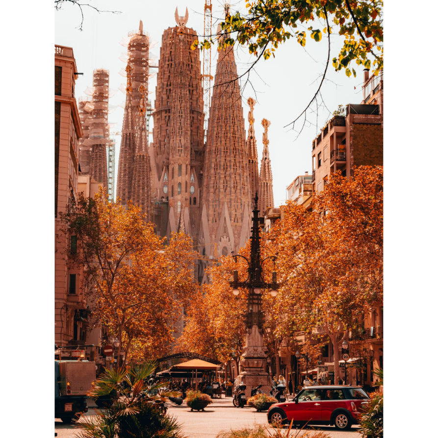 A Day in Barcelona: The Sagrada Família's Timeless Appeal | Acrylic Print