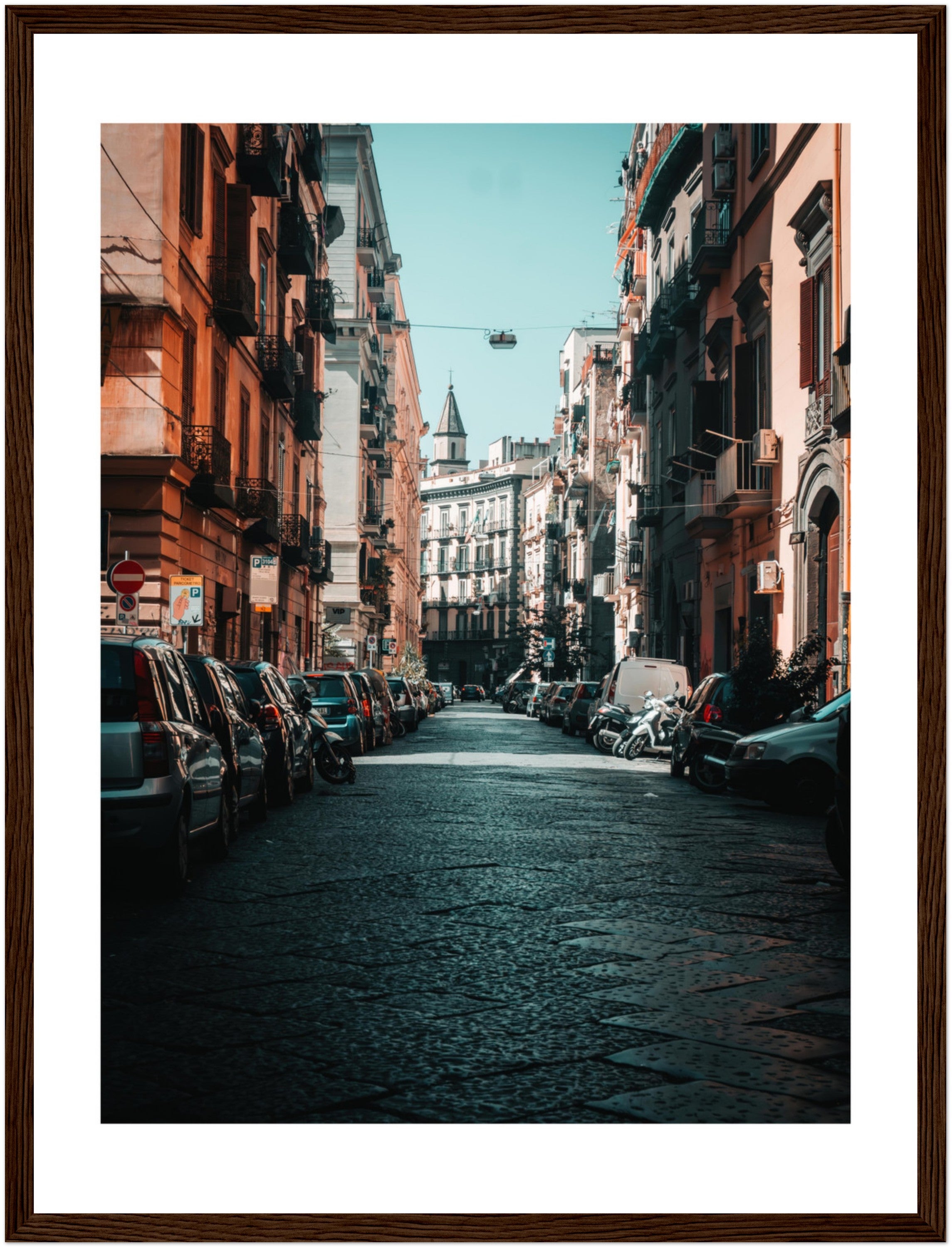 Charming Streets of Naples, Italy: Urban Snapshot | Poster