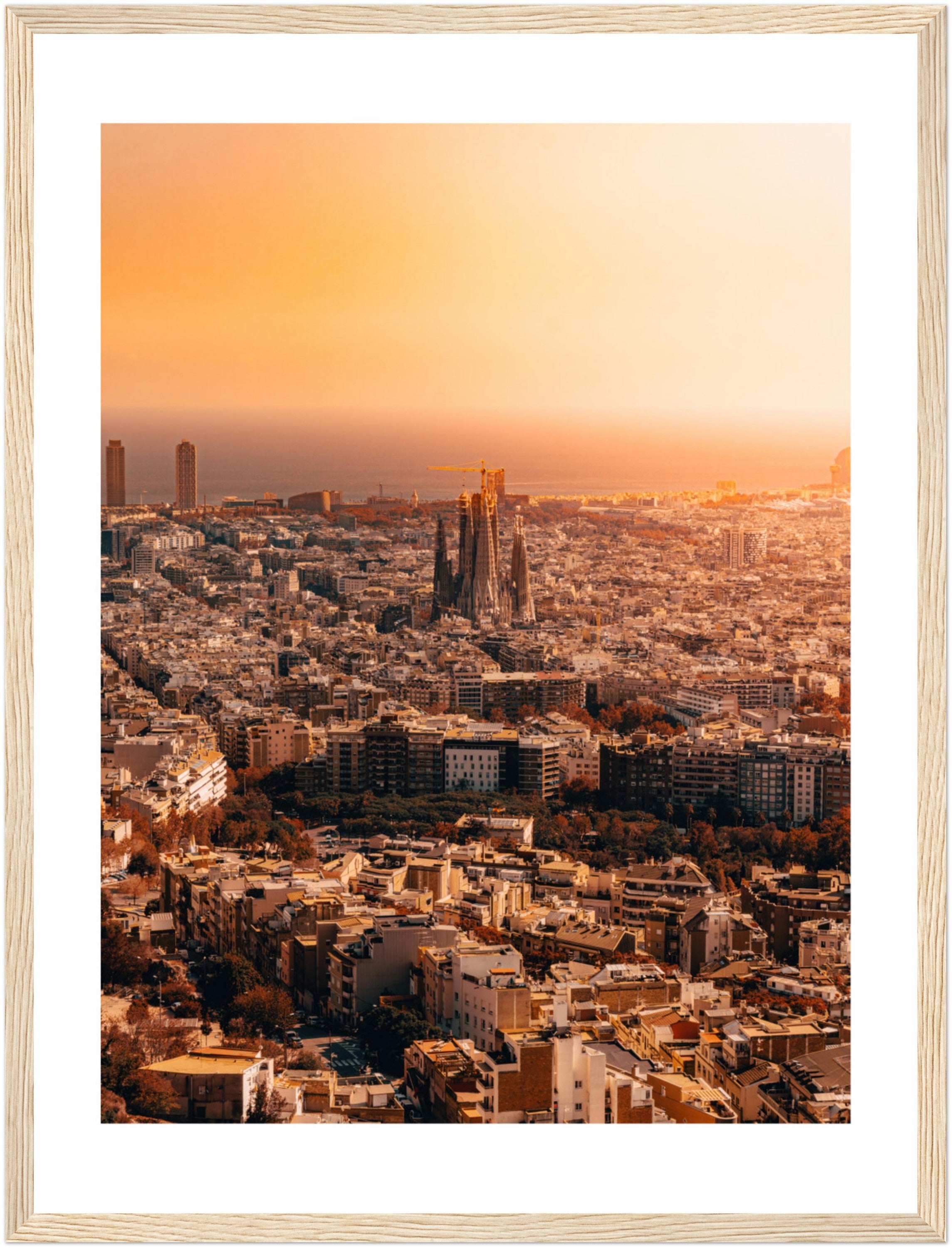 Barcelona Sunset: The Sagrada Família Stands Tall II | Poster