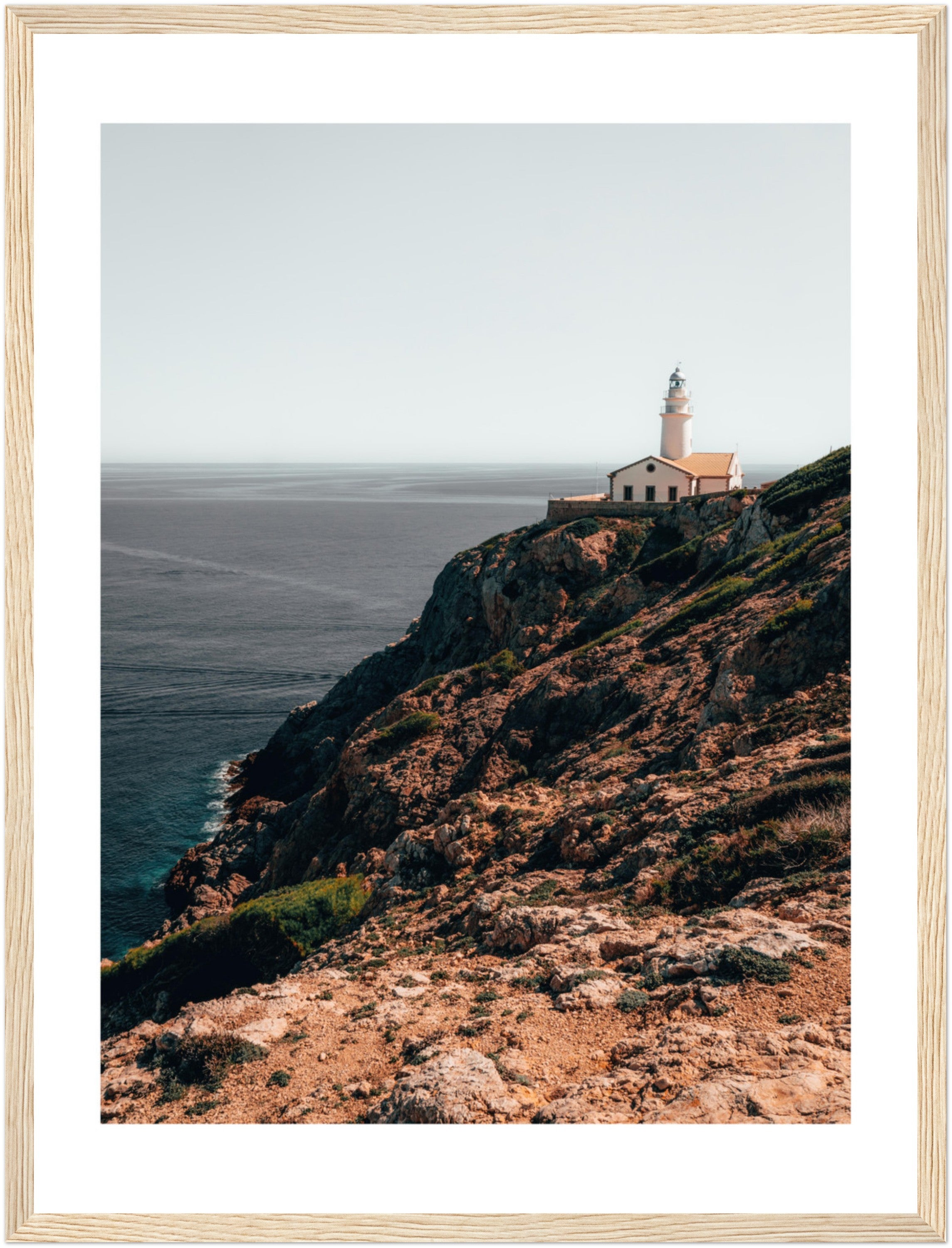 Mallorca's Coastal Beacon: The Capdepera Lighthouse  | Poster