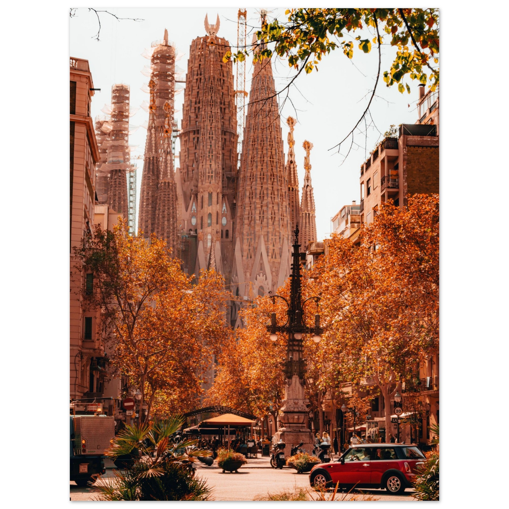 A Day in Barcelona: The Sagrada Família's Timeless Appeal | Metal Print