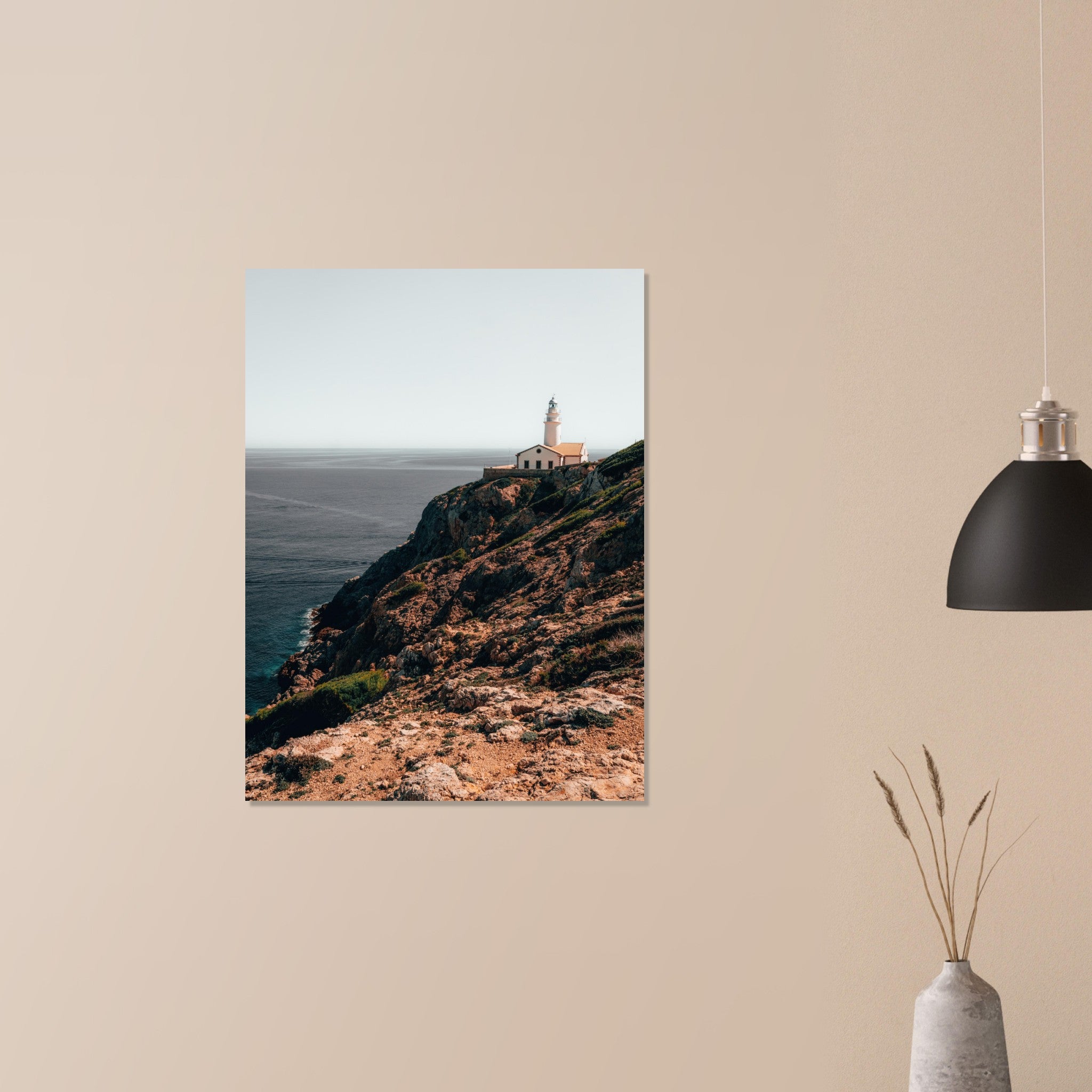 Mallorca's Coastal Beacon: The Capdepera Lighthouse  | Metal Print