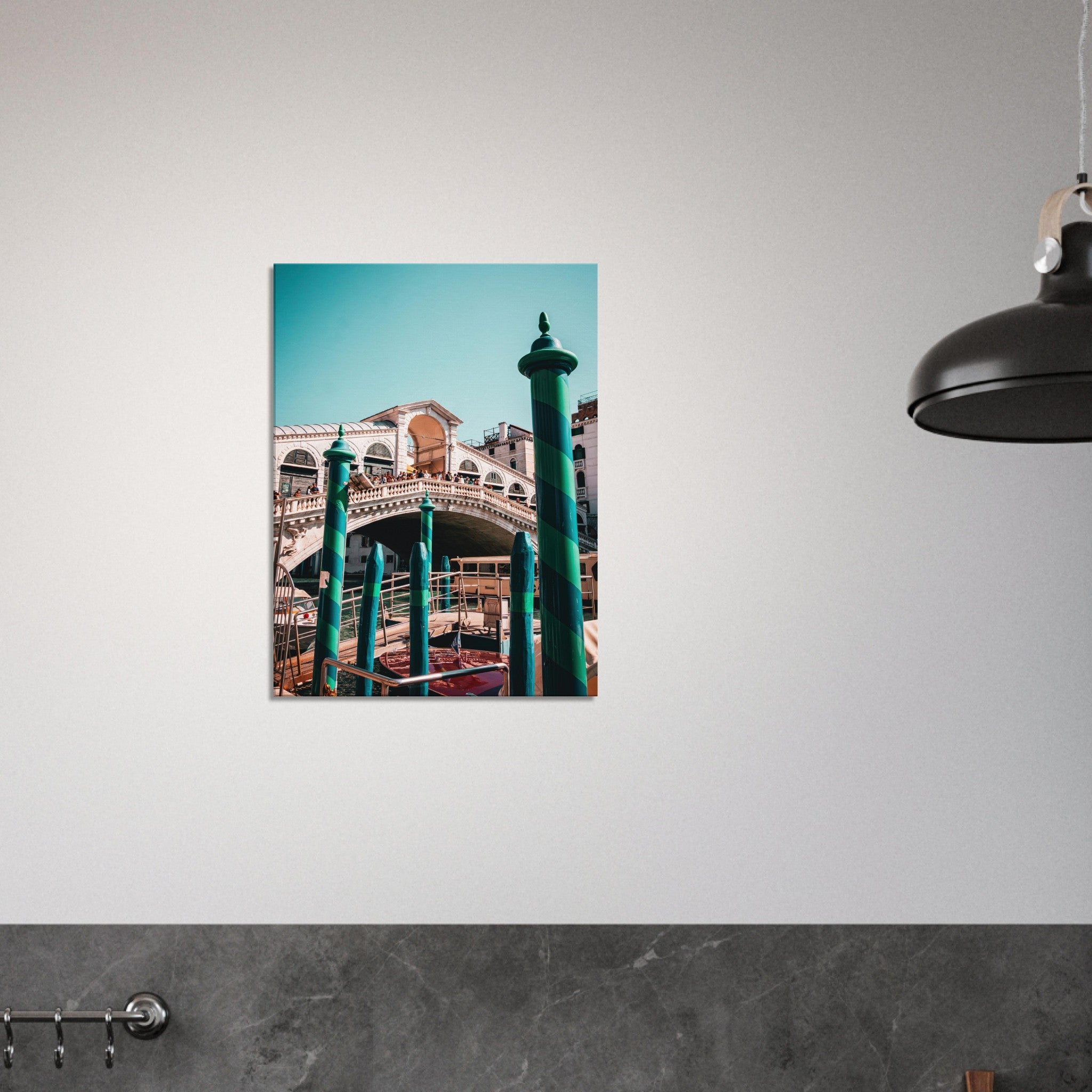 Venice's Historic Arch: The Rialto Bridge Scene | Canvas