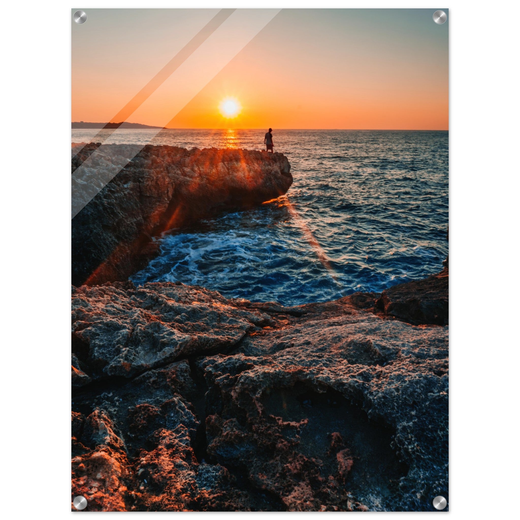 Mallorca Sunset Serenity: Cliffside Views | Acrylic Print