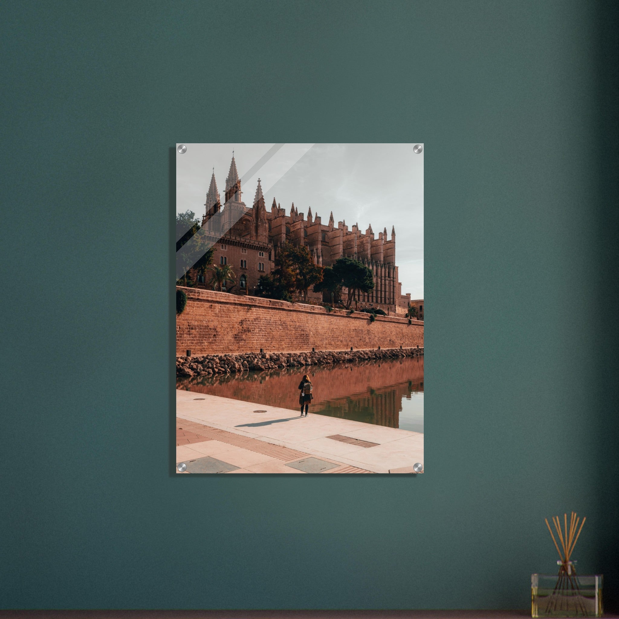 The Majesty of Mallorca: La Seu Cathedral's Reflection | Acrylic Print