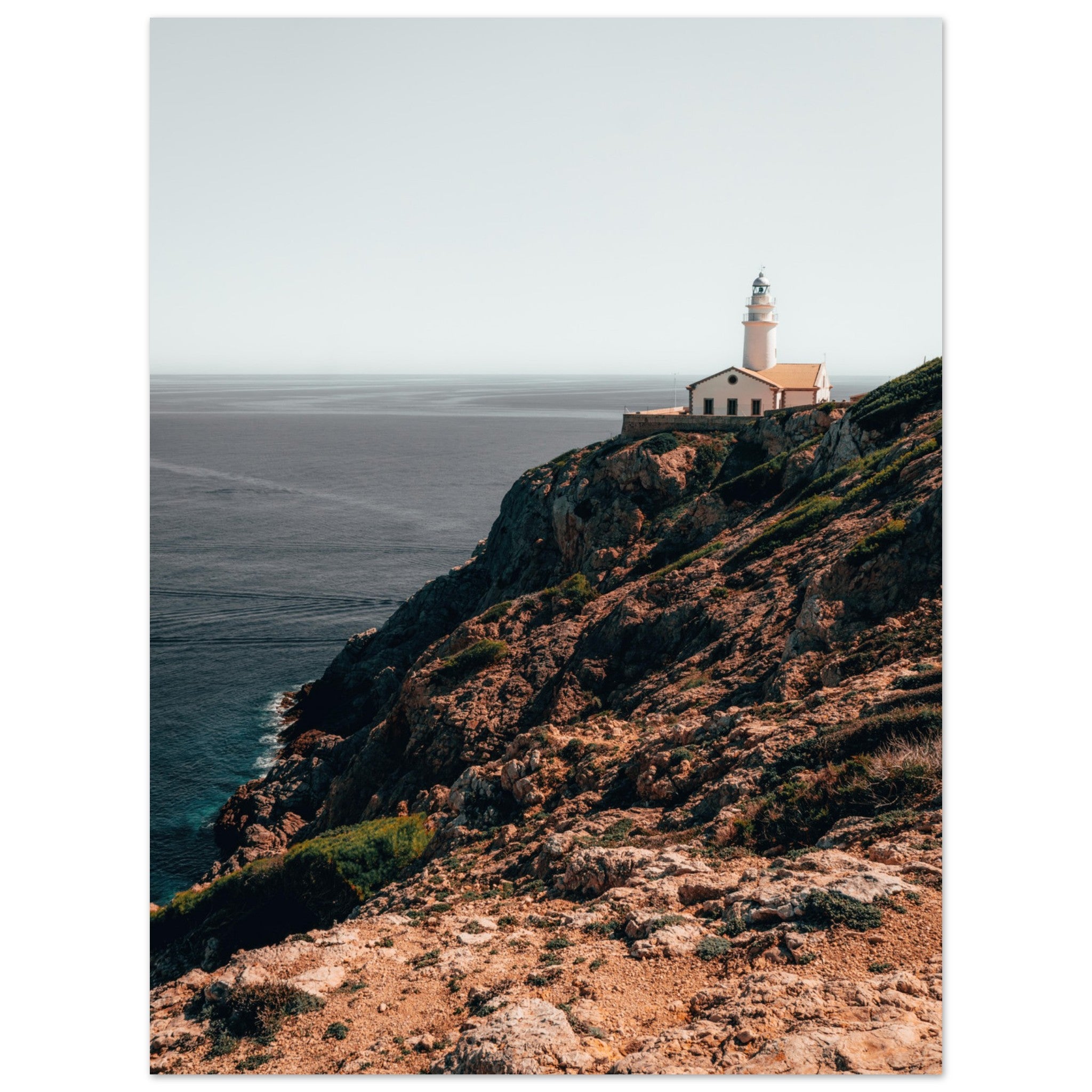 Mallorca's Coastal Beacon: The Capdepera Lighthouse  | Metal Print