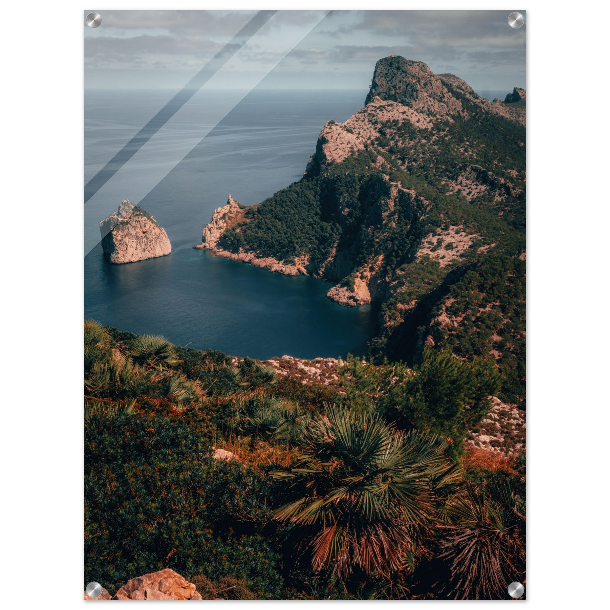 Mallorca's Seaside Cliffs: A View from Above | Acrylic Print