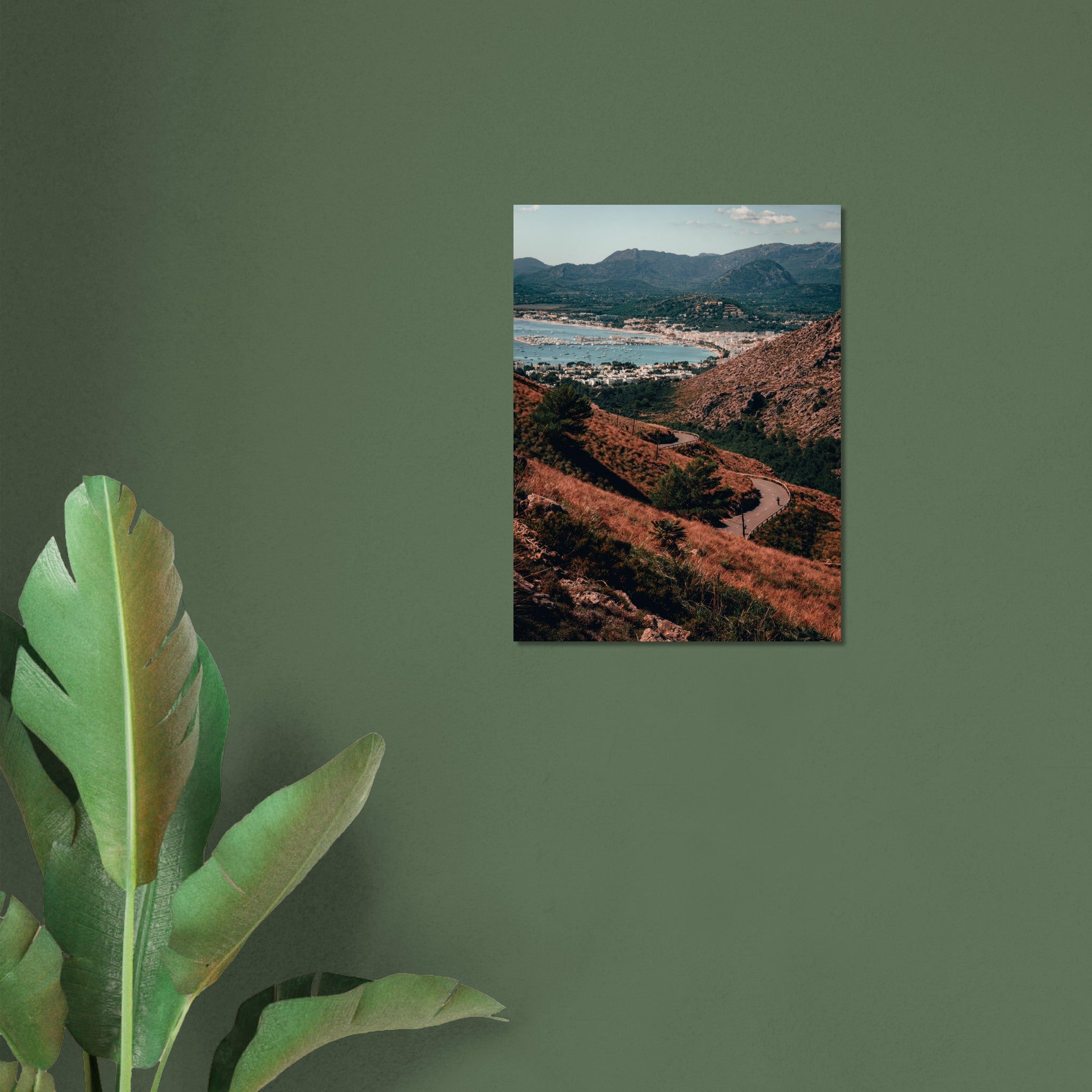 Scenic Route: Mallorca's Mountain Pass to the Sea | Metal Print