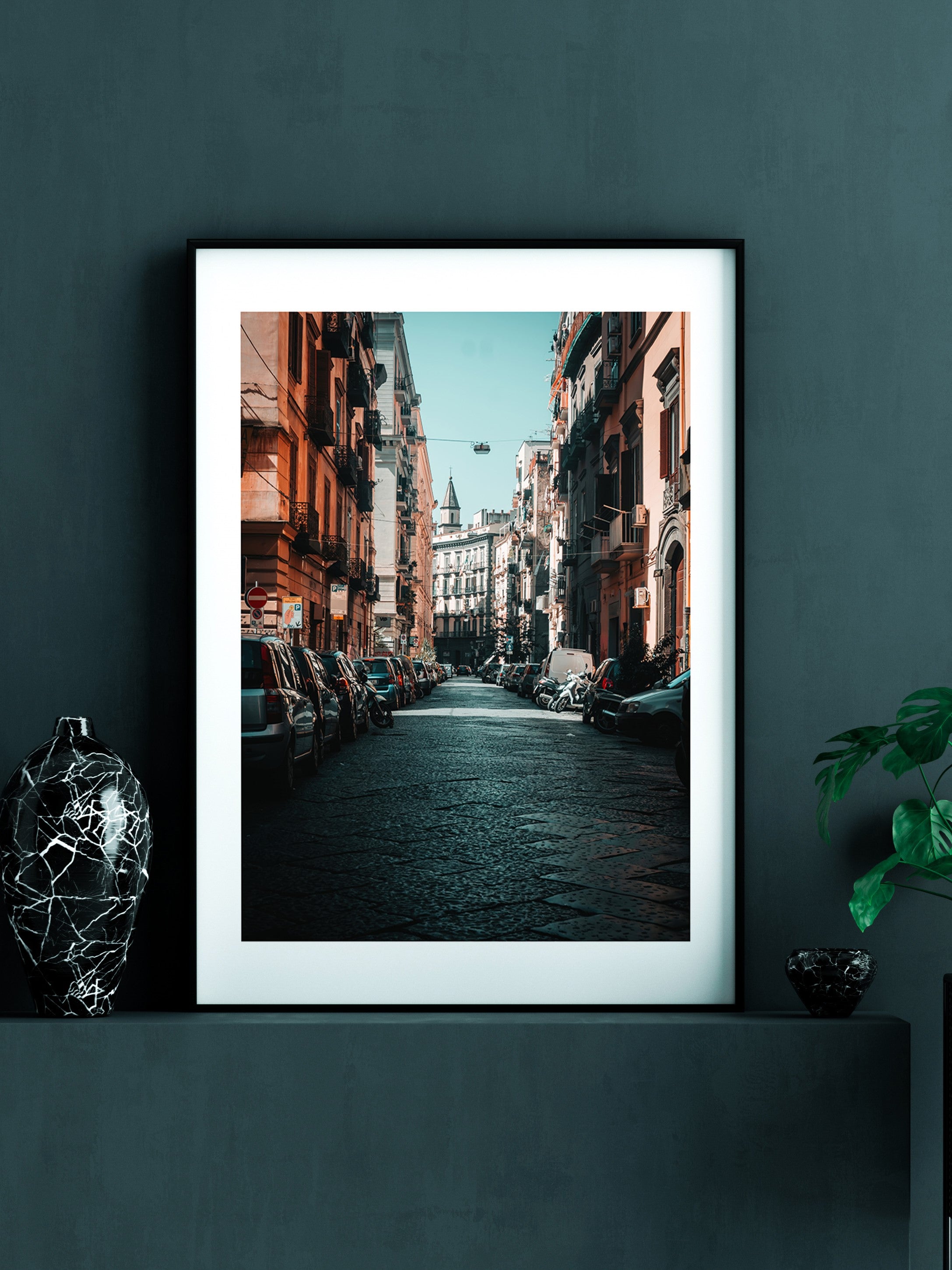 Charming Streets of Naples, Italy: Urban Snapshot | Poster