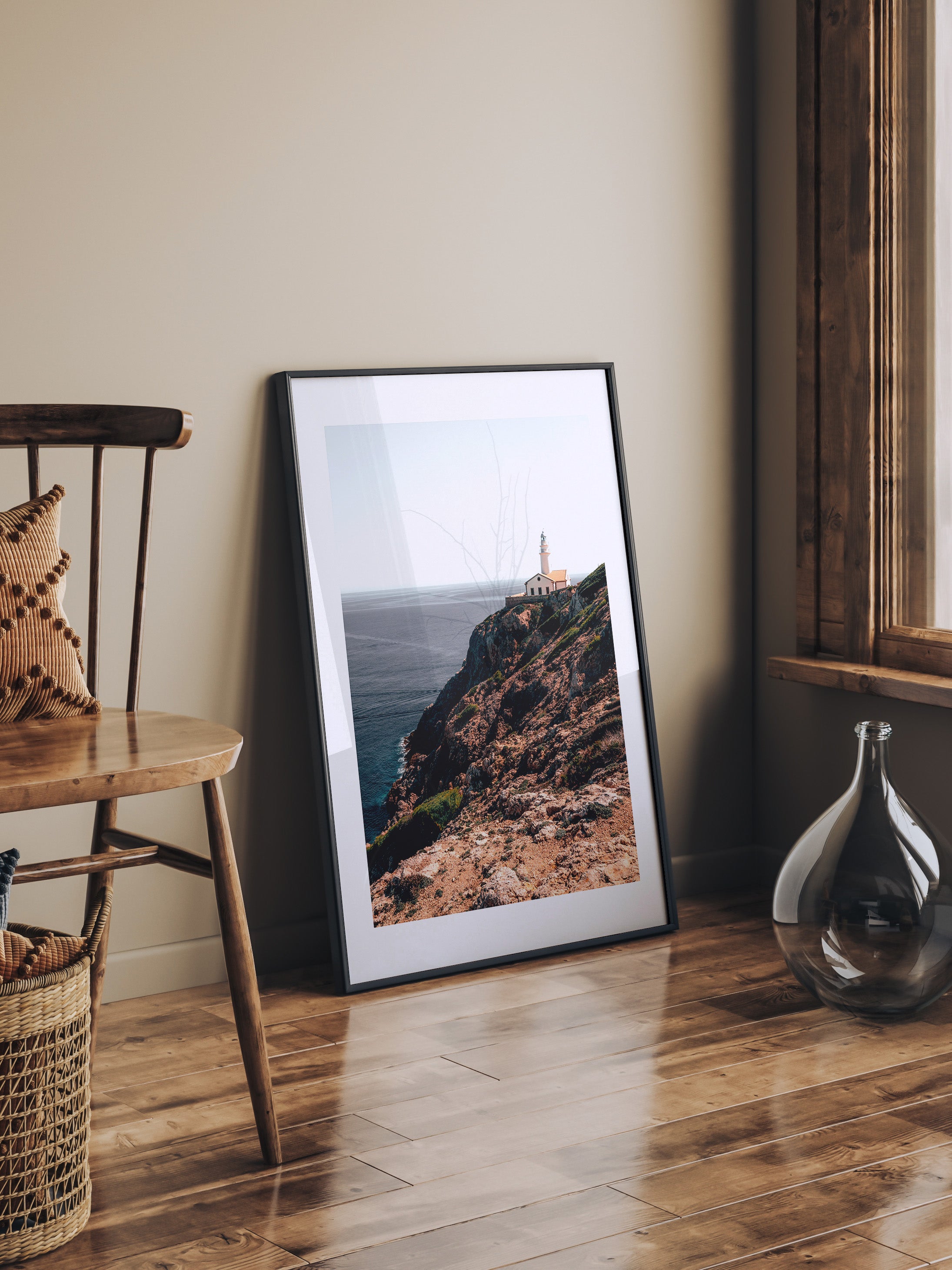 Mallorca's Coastal Beacon: The Capdepera Lighthouse  | Poster